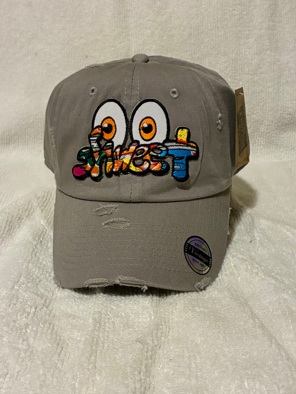Distressed Snapback Hat