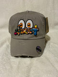 Distressed Snapback Hat