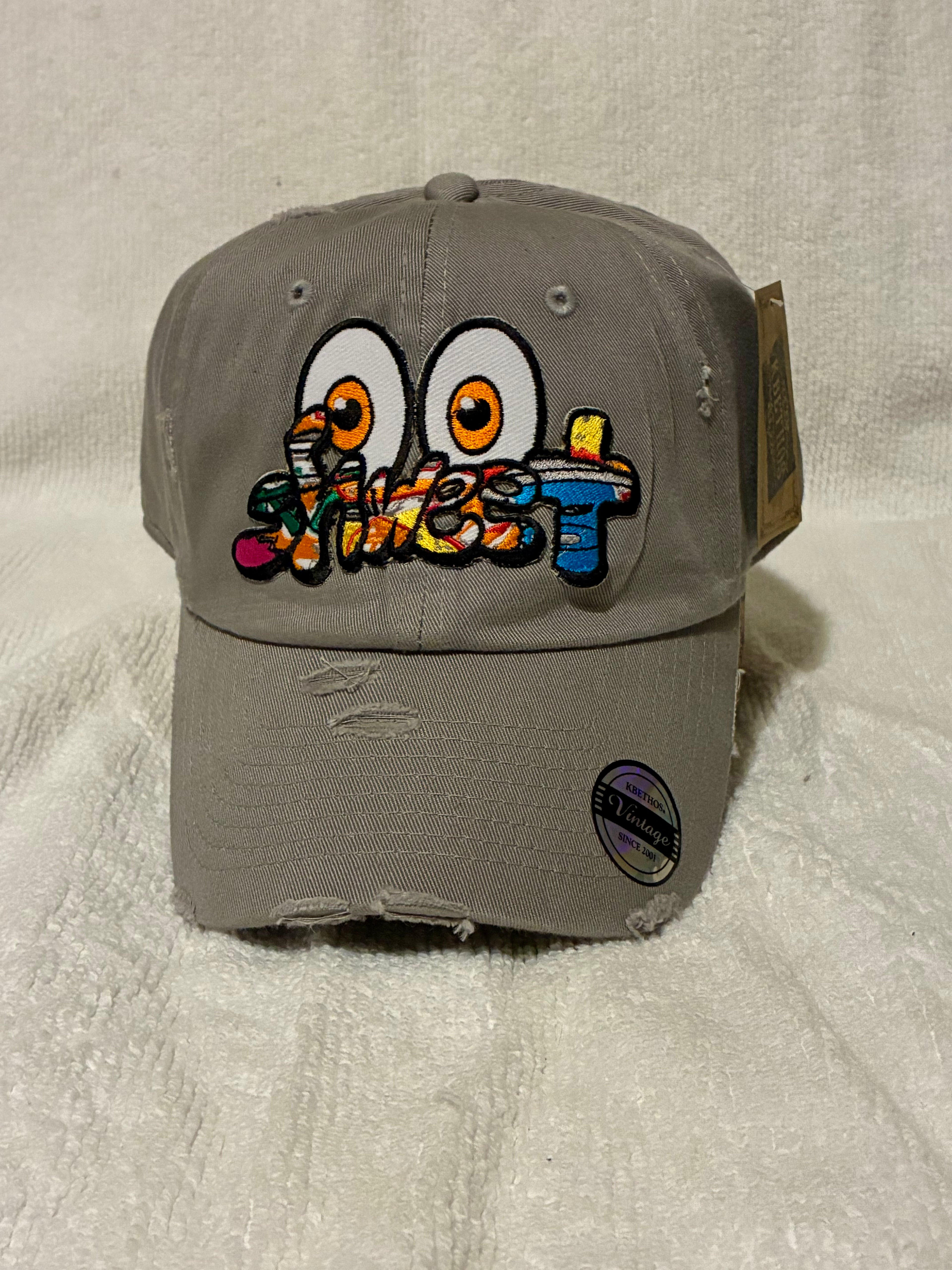 Distressed Snapback Hat