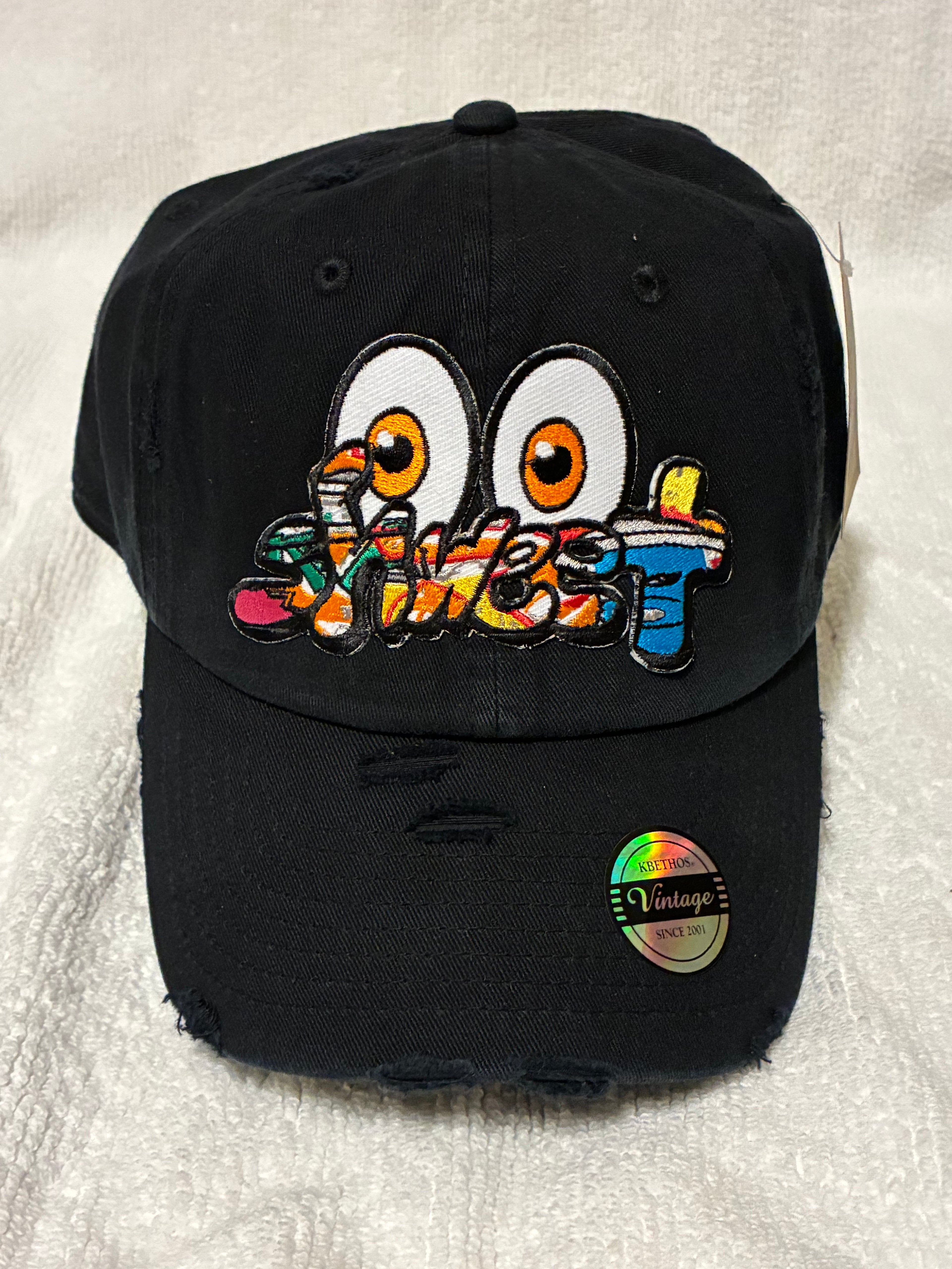 Distressed Snapback Hat